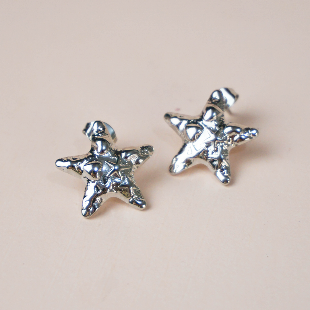 Aretes estrella textura
