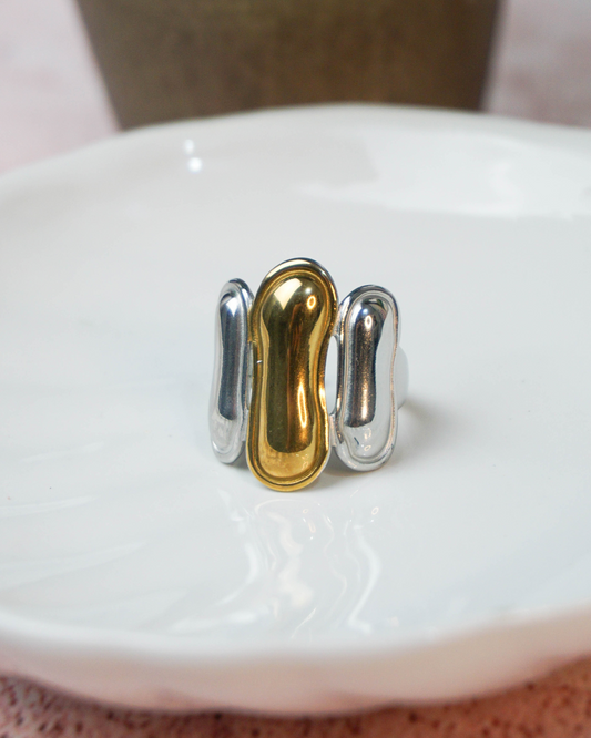 Anillo Imelda bicolor