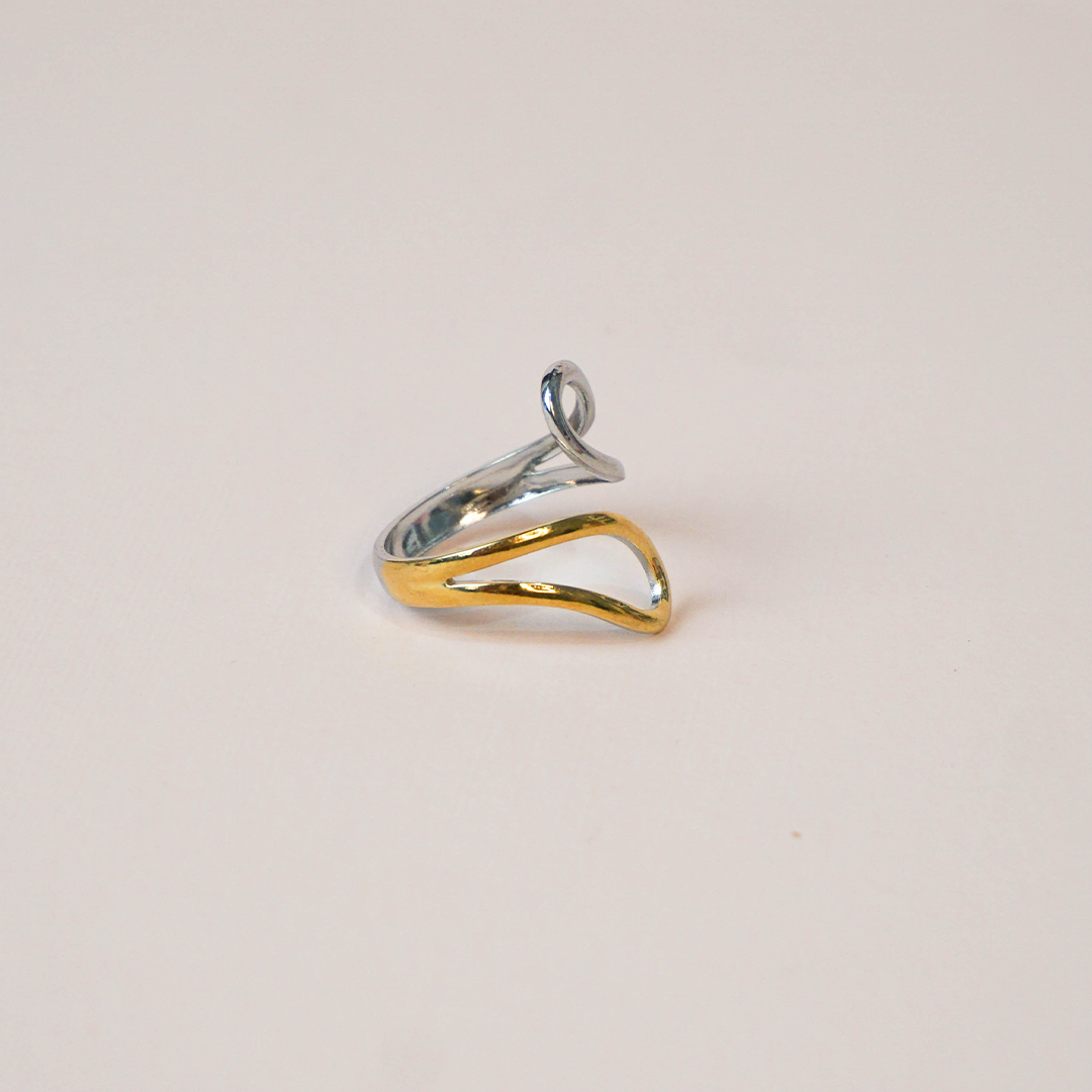Anillo Ayla bicolor