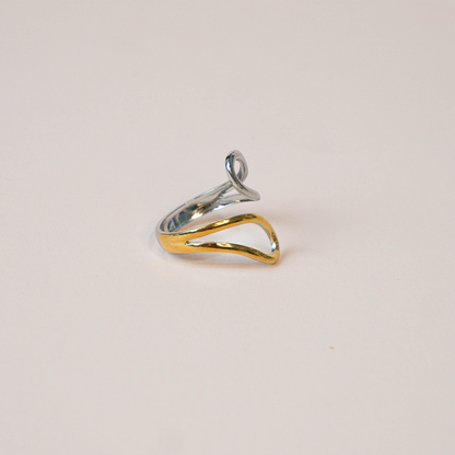 Anillo Ayla bicolor