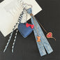 Charms corazón denim