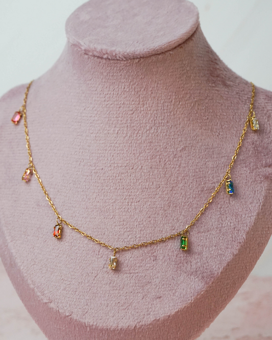 Collar Rainbow circonias