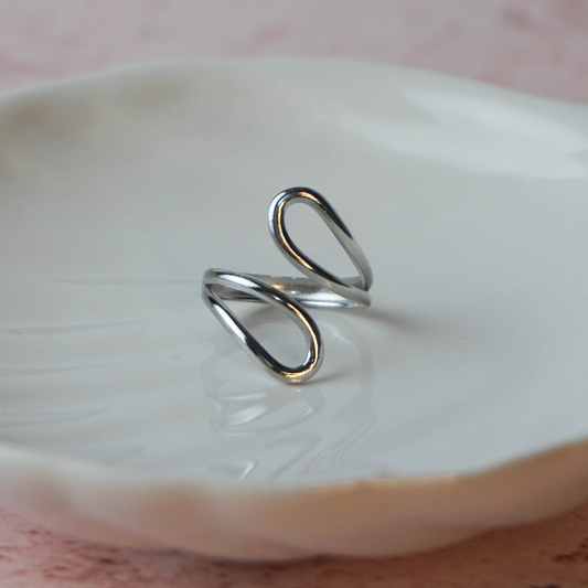 Anillo Magda plateado