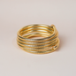 Pulsera resorte dorado