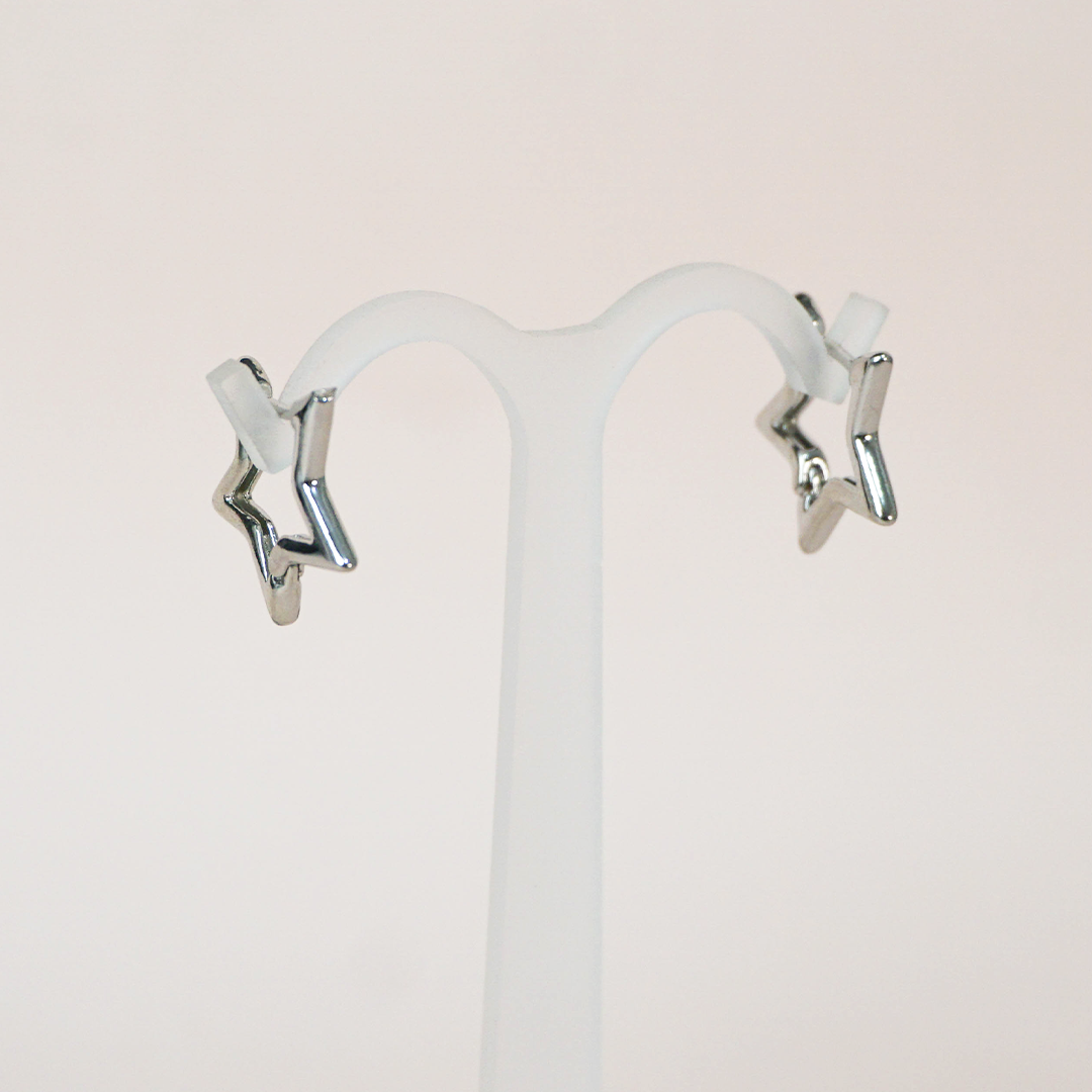 Aretes Sylvia plateados