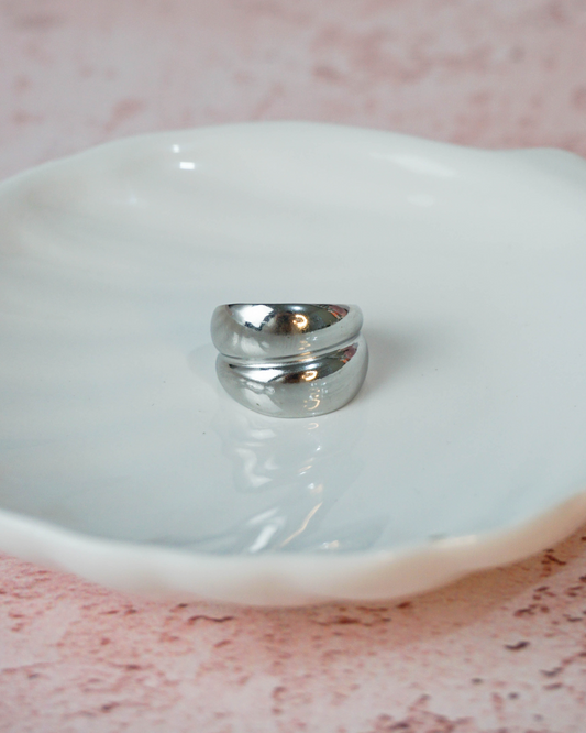 Anillo Cassia plateado