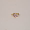 Anillo flor rosa