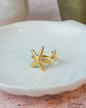 Anillo estrellas Mar dorado