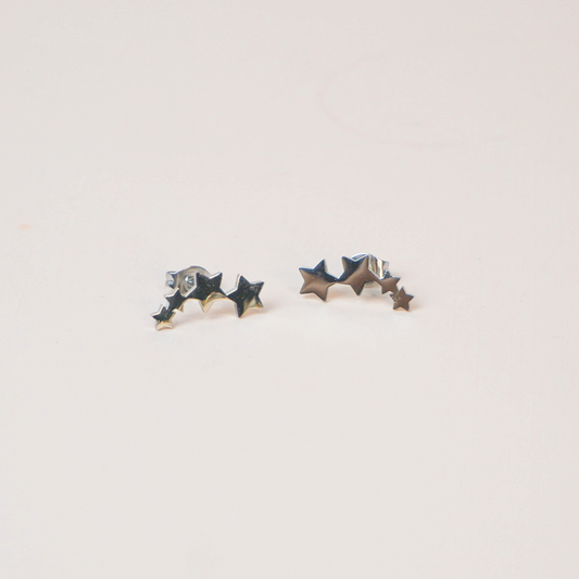 Aretes Nova plateados