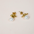 Aretes nudo y perla