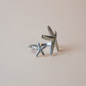 Anillo playa plateado
