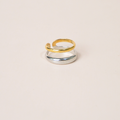 Anillo líneas bicolor