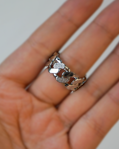 Anillo cadena plata
