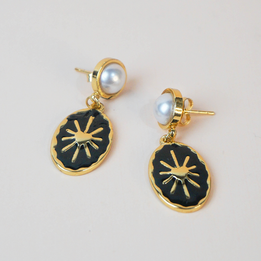 Aretes base negra
