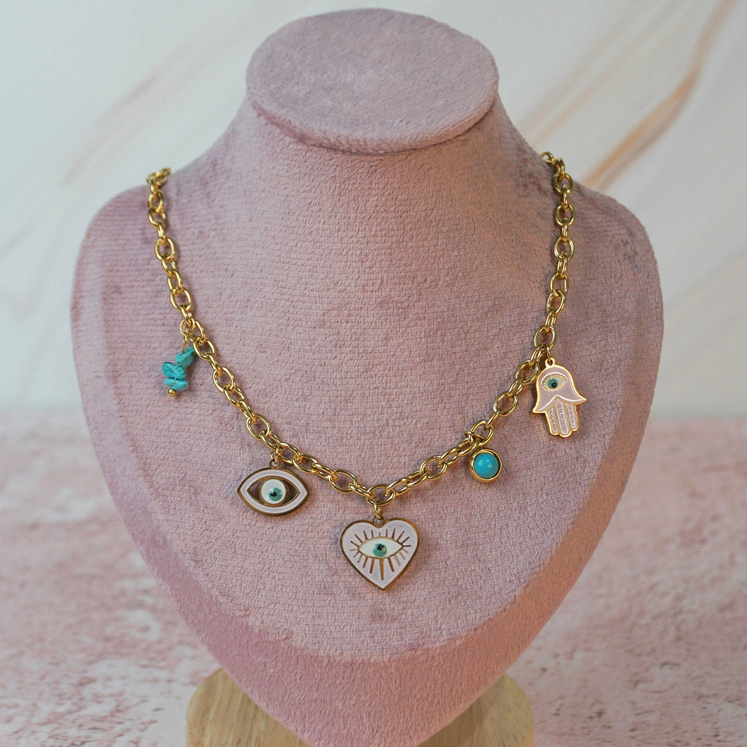 Collar charms eye