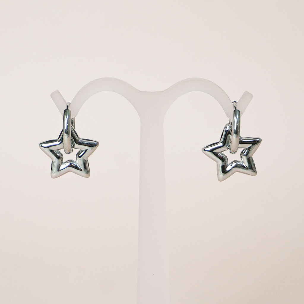 Aretes estrella desmontable