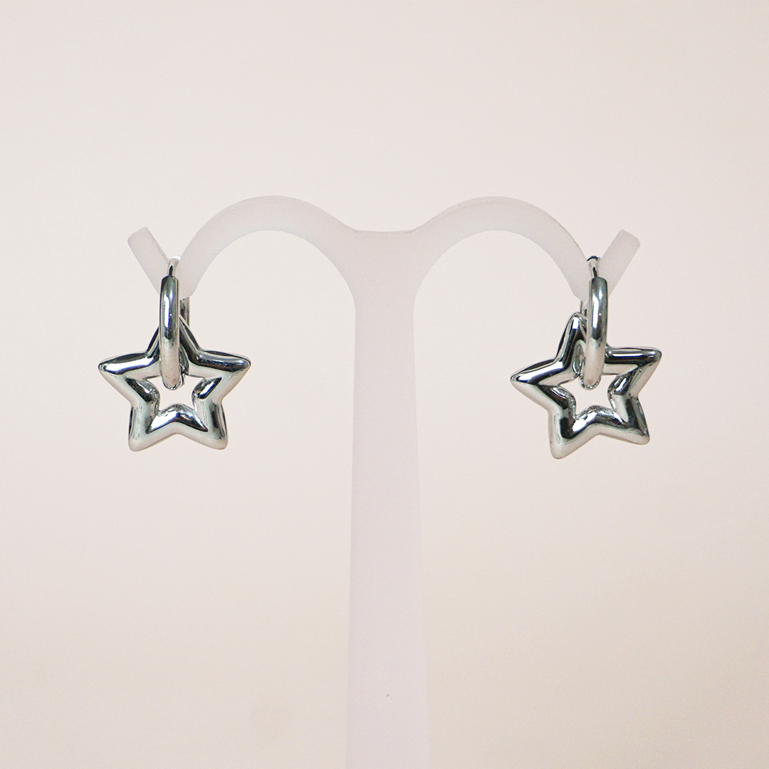 Aretes estrella desmontable