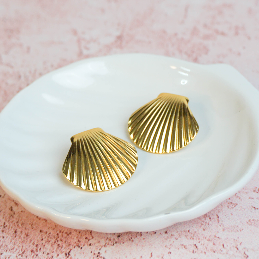 Aretes concha de mar
