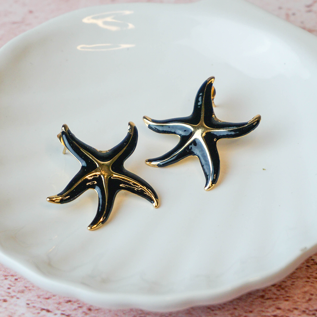 Aretes Estrella negra