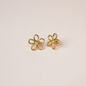 Aretes contorno flor
