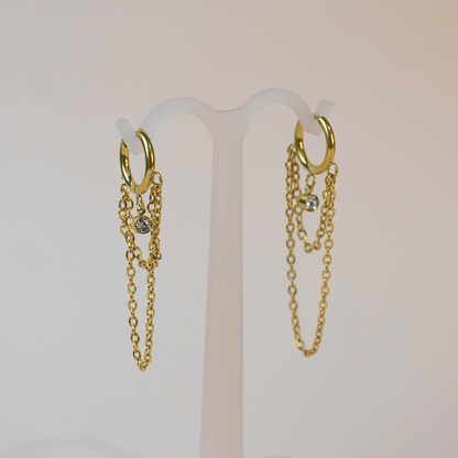 Aretes cadena
