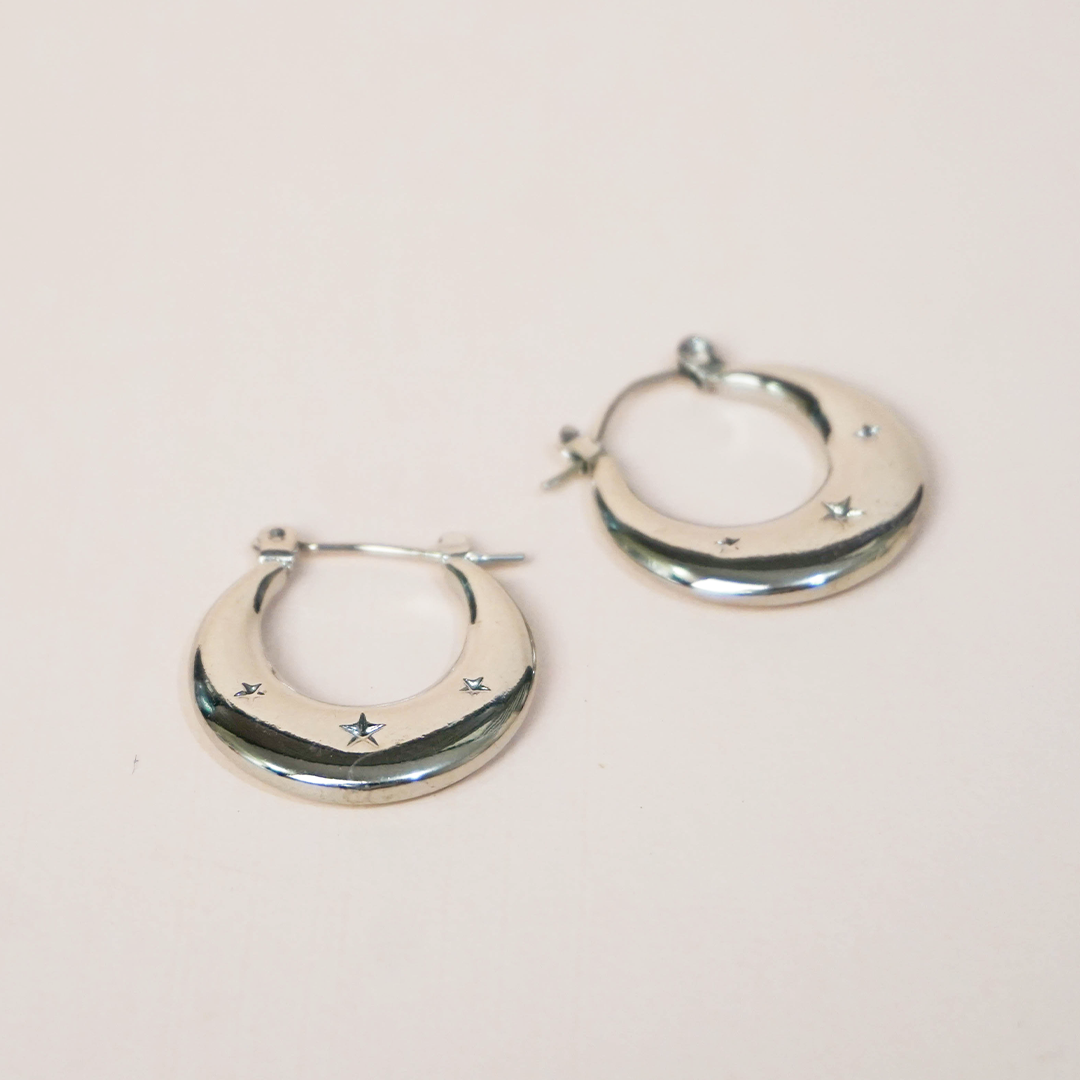 Aretes estrellas plata