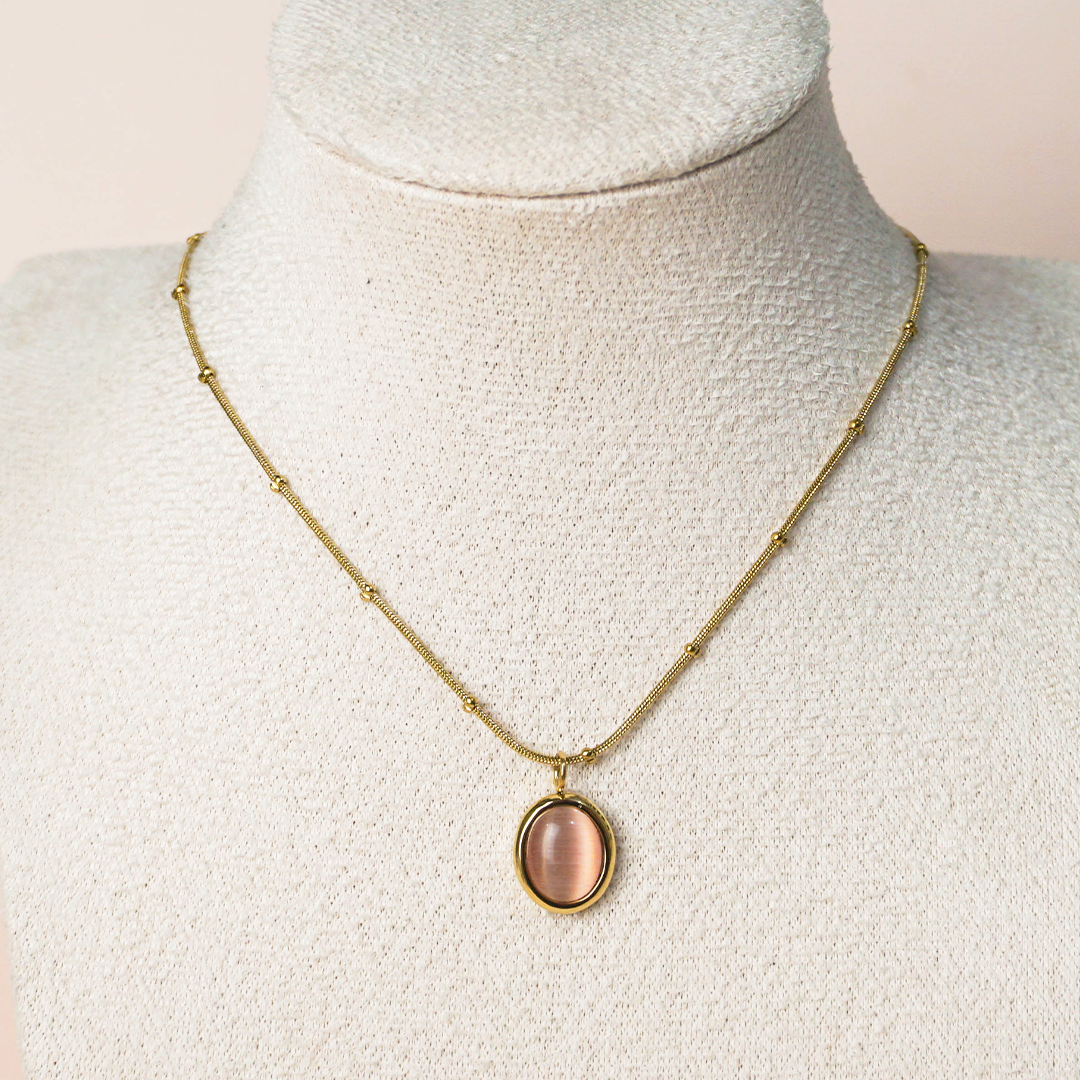 Collar Jazmín rosa