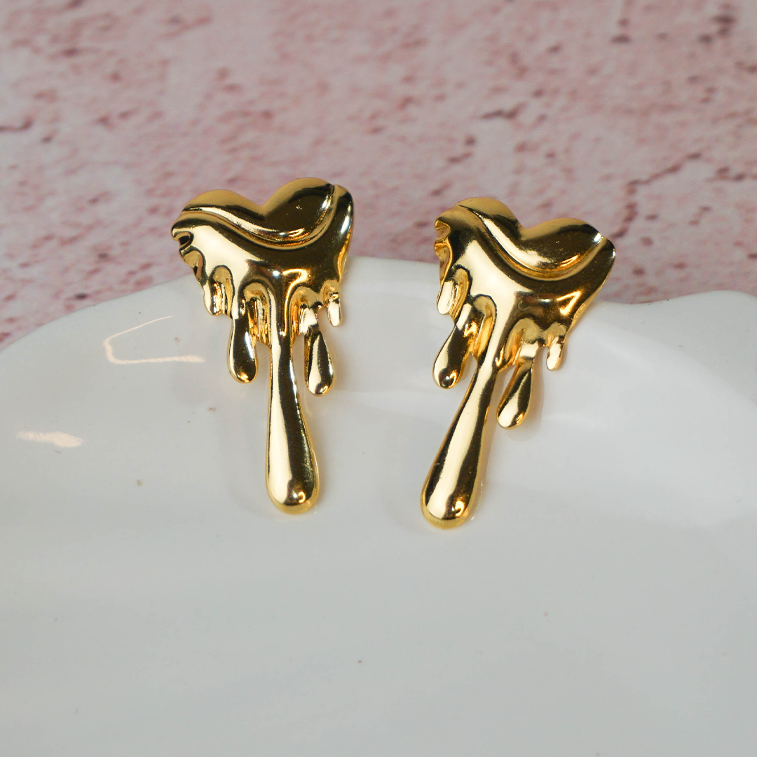 Aretes derretidos