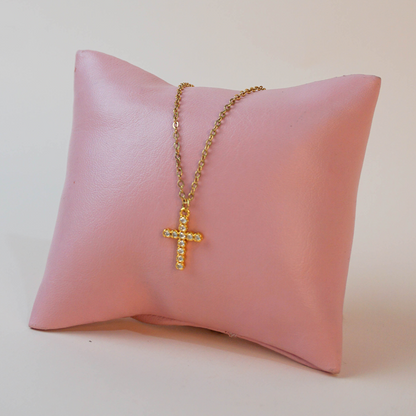 Collar cruz circonias