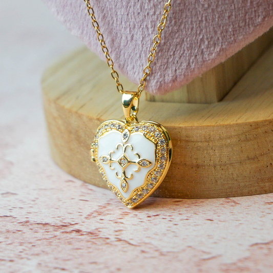 Relicario corazón vintage