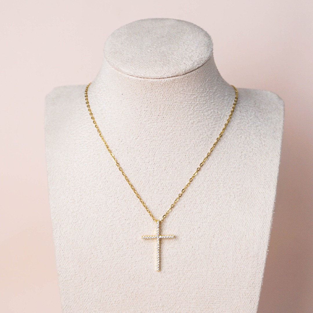 Collar cruz larga